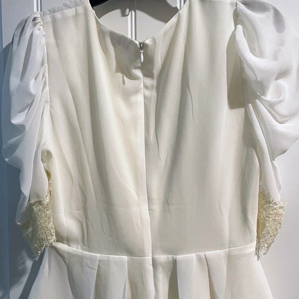 Vici Cream Lace-Trimmed Blouse - Picture 2 of 2